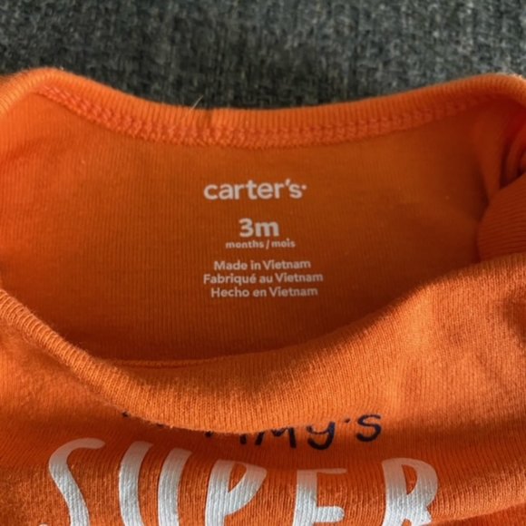 Carter's Baby "Mommy's Super Hero" Onesie 3M - Picture 3 of 5